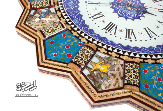 ساعت دیواری تمام خاتم