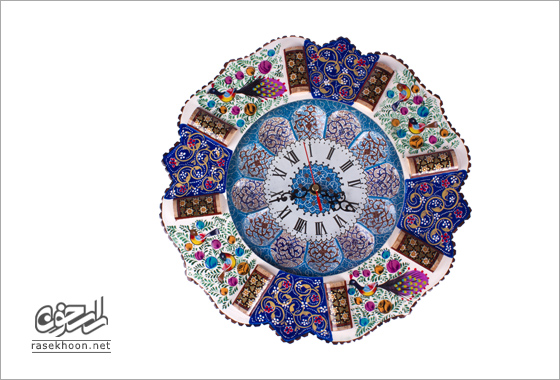 ساعت مینابا نقاشی مینیاتور