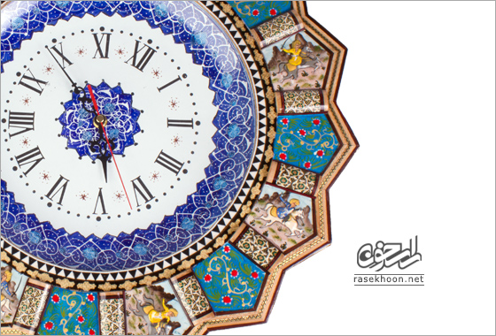  ساعت مینا با قاب خاتم(5) 