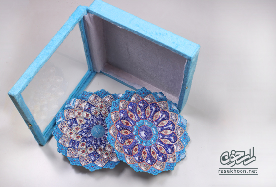 جعبه مخمل (آبی.30cm)