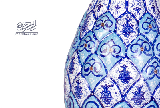 Art Of Minakari-Enamelled Copper Vase