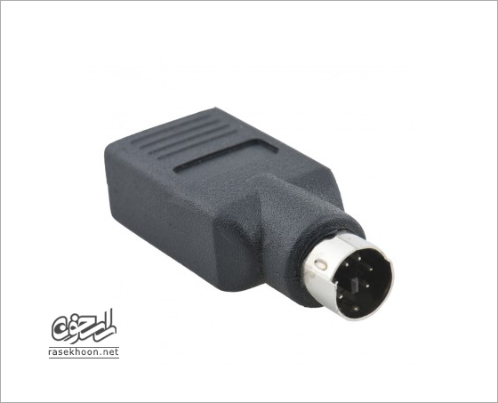 تبدیل USB به PS2 WIPRO USB FM TO PS2 M Adapter