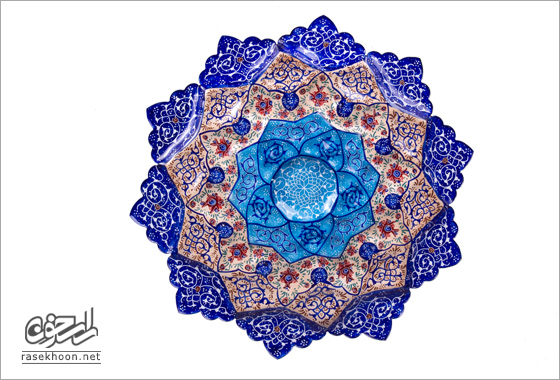 بشقاب مینای 20cm