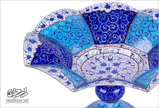 میوه خوری پایه دار میناکاری
