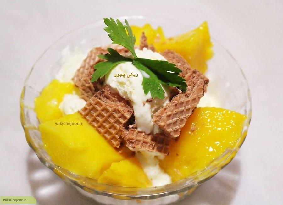 طرز تهیه چند نوع دسر با انبه