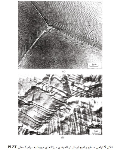 مرزدانه ها در سرامیک های  PLZT