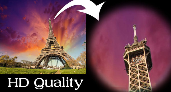 دویست برابر کردن زوم عکس ها