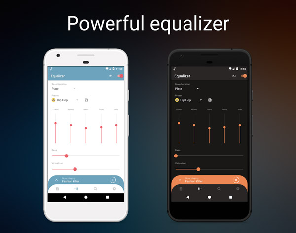 موزیک پلیر مدرن با اکولایز
