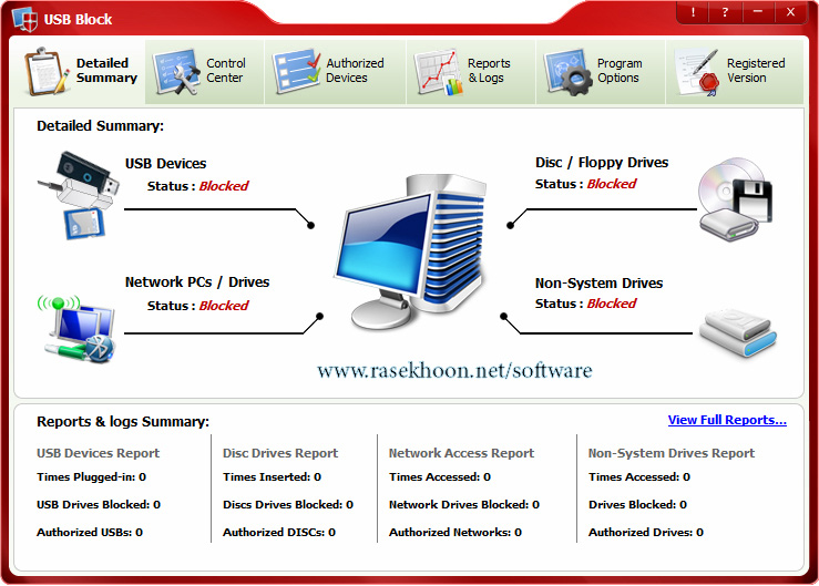 network usb block software