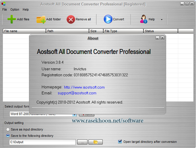 تبدیل کننده قدرتمند فایل های اسناد به یکدیگر Aostsoft All Document ...