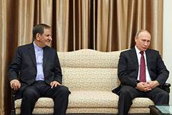  دیدار رئیس‌جمهوری روسیه و هیات همراه با رهبر انقلاب 