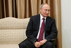  دیدار رئیس‌جمهوری روسیه و هیات همراه با رهبر انقلاب 