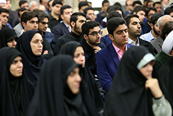 دیدار جمعی از استعدادهای برتر و نخبگان جوان کشور با رهبر انقلاب  