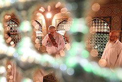 غبارروبی مضجع مطهر حضرت امام رضا (علیه‌السلام) با حضور رهبر انقلاب  