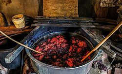 گزارش تصویری / رنگرزی سنتی - سنندج رنگرزی سنتی