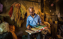 گزارش تصویری / رنگرزی سنتی - سنندج رنگرزی سنتی