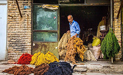 گزارش تصویری / رنگرزی سنتی - سنندج رنگرزی سنتی