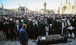 تشییع و خاکسپاری آیت الله روح الله شاه آبادی