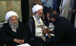 تشییع و خاکسپاری آیت الله روح الله شاه آبادی