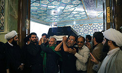 تشییع و خاکسپاری آیت الله روح الله شاه آبادی