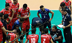   رقابت والیبال تیم های ایران - آرژانتین    