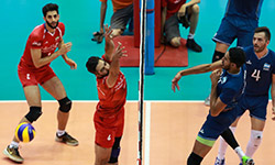   رقابت والیبال تیم های ایران - آرژانتین    