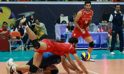   رقابت والیبال تیم های ایران - آرژانتین    