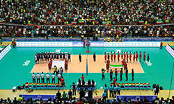   رقابت والیبال تیم های ایران - آرژانتین    