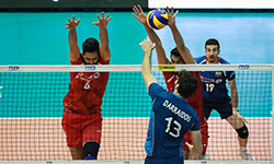   رقابت والیبال تیم های ایران - آرژانتین    