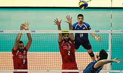   رقابت والیبال تیم های ایران - آرژانتین    