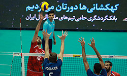   رقابت والیبال تیم های ایران - آرژانتین    