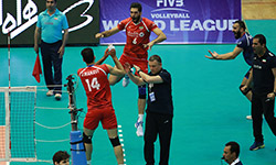   رقابت والیبال تیم های ایران - آرژانتین    