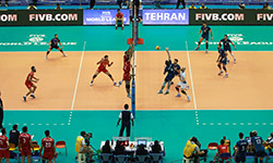  رقابت والیبال تیم های ایران - آرژانتین    
