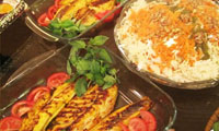 خوراک رنگی تن ماهی