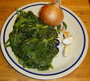 چاپاتی عدس و اسفناج