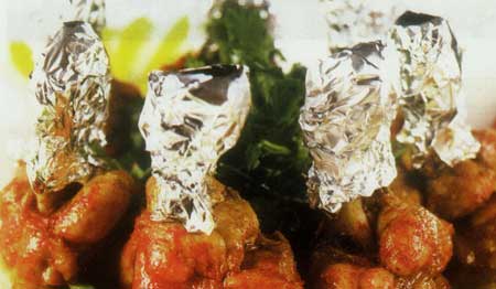 بازوي مرغ بريان