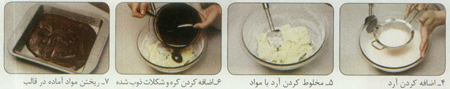 براوني شکلاتي با رويه پنيري