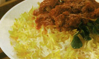 خورش گوشت با سس سير