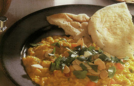 خوارک بلغور و بادام زميني