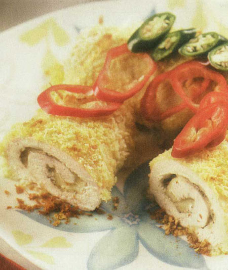 رول مرغ و موتزارلا