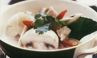 سوپ مرغ نارگيل Tom Kha Kaj