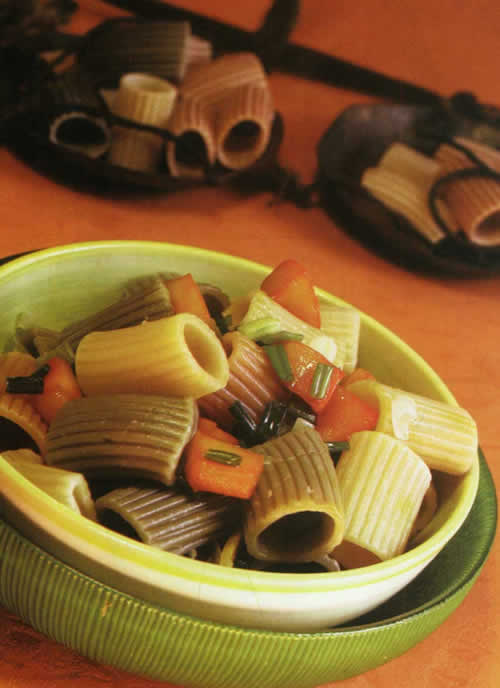 پاستاي ريگاتوني (Rigatoni)با کدو