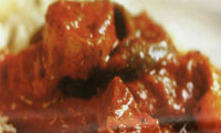 خوراک گوشت گوسفندي با طعم تند