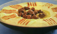 هوموس با گوشت
