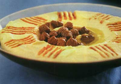 هوموس با گوشت