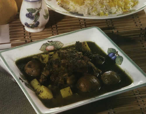 خورش آلو گشنيز