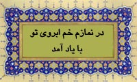 در نمازم خم ابروی تو با یاد آمد