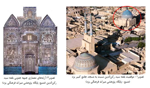 مطالعه و بررسی هنر های تزئینی بقعه سید رکن الدین یزد