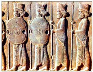 کمان پارتی و نیزه پارسی