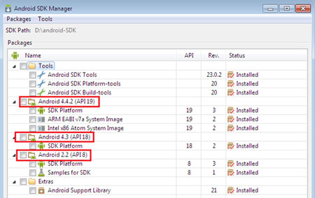 آموزش  برنامه نویسی  برای اندروید با ایکلیپس(-24)- نصب بسته  بندی SDK 